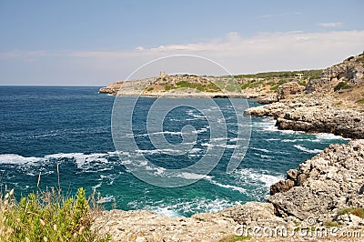Coastine landscape in Salento, Apulia. Italy Stock Photo