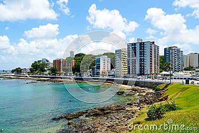 Coastline city of Salvador Bahia, Brazil Editorial Stock Photo