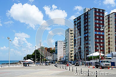 Coastline city of Salvador Bahia, Brazil Editorial Stock Photo