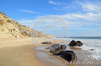 Coastline at Crystal Cove State Park, Southern California. Stock Photo