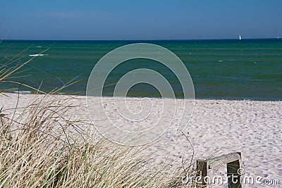 Coastline with dunes Stock Photo
