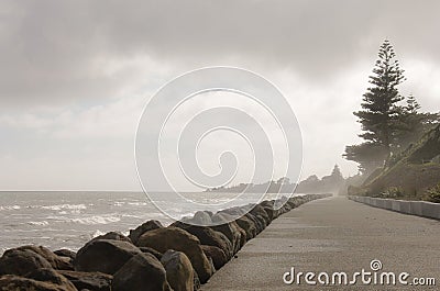 A coastline in Kapiti coast. Stock Photo