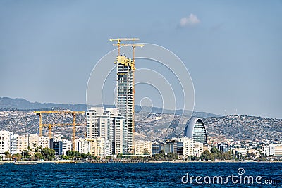 Coastline of Limassol, Cyprus Stock Photo