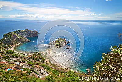 Coastline Taormina, Sicily, Italy Stock Photo