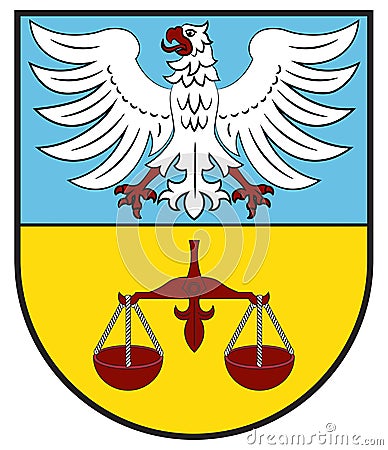 Coat of arms Boehl-Iggelheim in Rhein-Pfalz-Kreis of Rhineland-Palatinate, Germany Vector Illustration