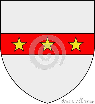 Coat of arms of the city of Fgura. Malta. Stock Photo
