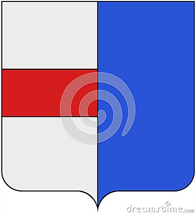 Coat of arms of the city of Saint-Chamonix. France Stock Photo