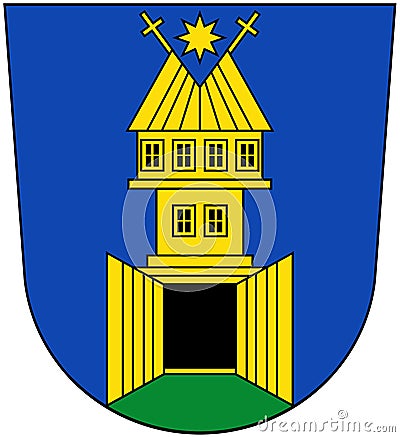 Coat of arms of the city of Zlin. Czech Republic Stock Photo