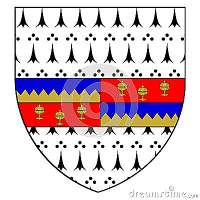 Coat of arms of County Tipperary. Jordan. Stock Photo