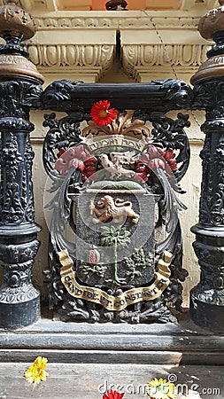 Coat of Arms and crest of David Sassoon of Community Stock Photo