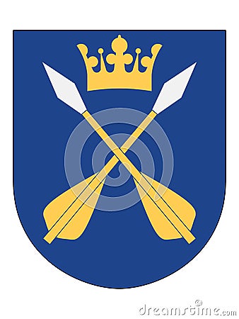 Coat of Arms of Dalarna Vector Illustration
