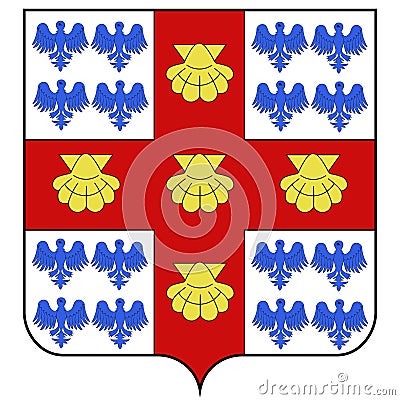Coat of arms of Laval in Canada Vector Illustration