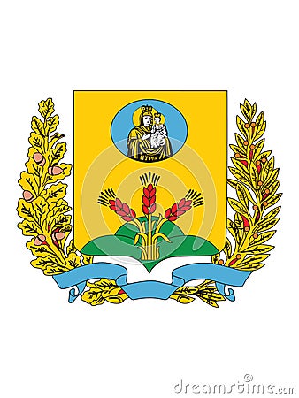 Coat of Arms of Mogilev Region Vector Illustration