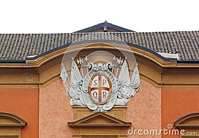 Coat of arms of Reggio Emilia Stock Photo