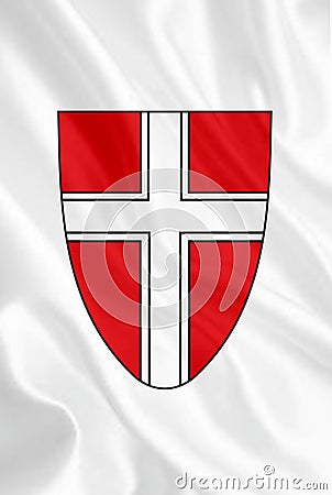 Coat of arms of the Republic of Austria - a power in Central Europe - a sovereign power in Europe. Stock Photo