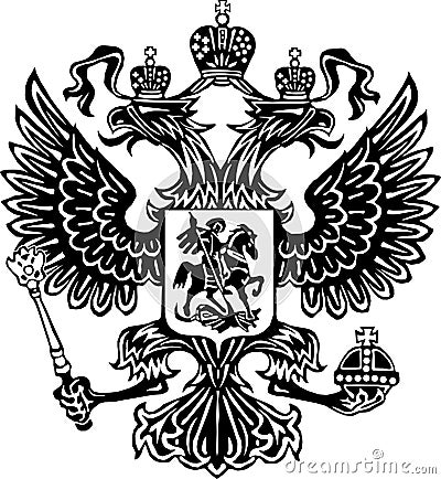 Coat of arms of Russia Vector Illustration