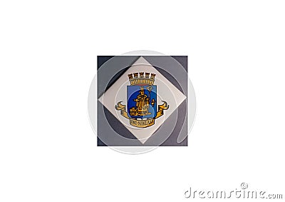 Coat of arms of Sint Niklaas City Stock Photo