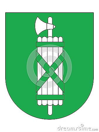 Coat of Arms of St. Gallen Vector Illustration