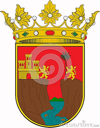 Coat of arms of the state of Chiapas. Mexico Stock Photo