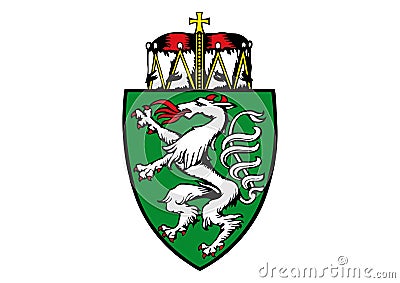 Coat of Arms of Styria Stock Photo