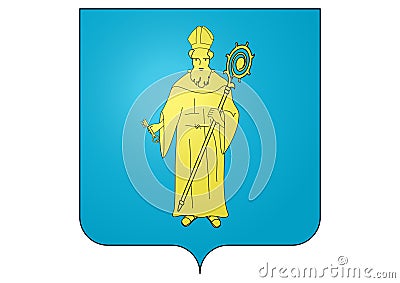 Coat of Arms of Uccle Stock Photo