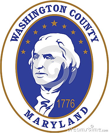 Coat of Arms of Washington County. America. USA Stock Photo