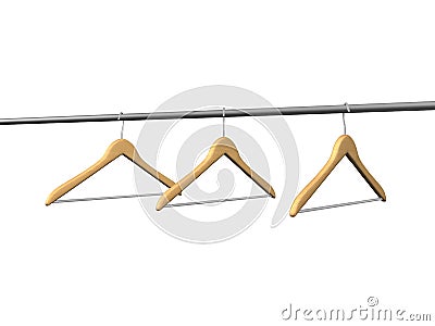 Coat hanger Stock Photo