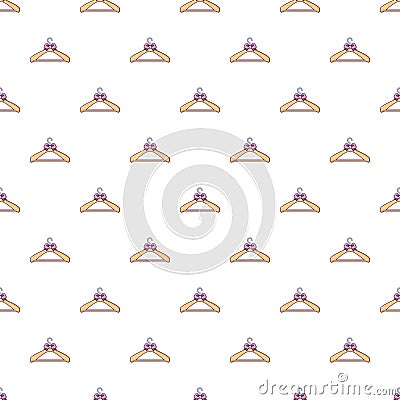 Coat hanger pattern seamless Vector Illustration