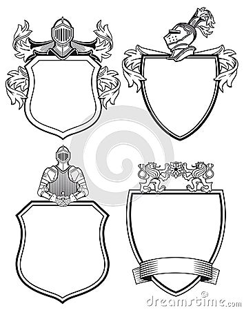 Coats of arms Vector Illustration