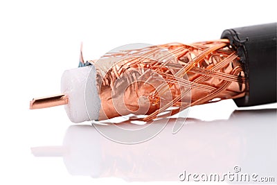 Coaxial cable Stock Photo