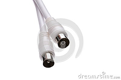 Coaxial cable close up Stock Photo