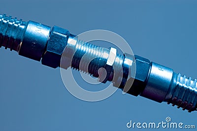 Coaxial Cable Connection III Stock Photo