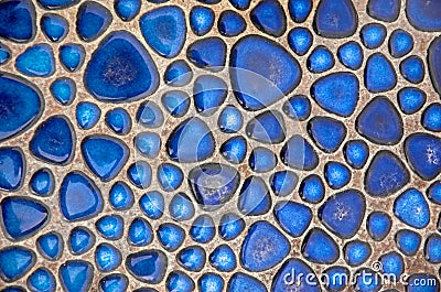 Cobalt Pebbles Stock Photo