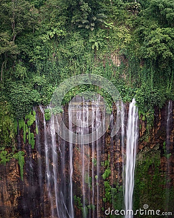 Coban Tumpak Sewu around Bromo Mountain in East Java Stock Photo