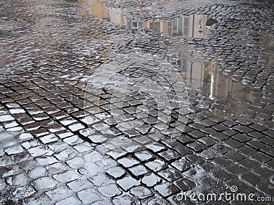 Cobbled street Stock Photo