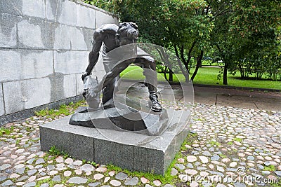 Cobblestone As Arms of Proletariat monument 5.07.2017 Editorial Stock Photo