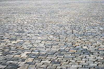 Cobblestone pavement Stock Photo