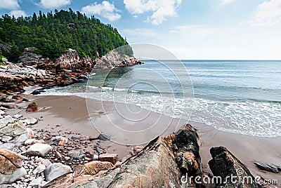 Black Brook beach, Cape Breton, Nova Scotia, Canada. Stock Photo