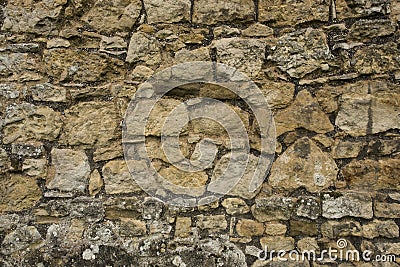 Cobblestone wall Stock Photo