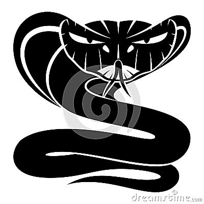 Cobra snake sign. Vector Illustration