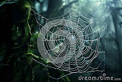 cobweb and mythology use a cobweb to create a visual representat Cartoon Illustration