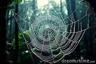 cobweb and parallel universes use a cobweb to explore the concep Stock Photo