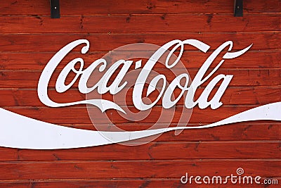 Coca-Cola Trademark Editorial Stock Photo