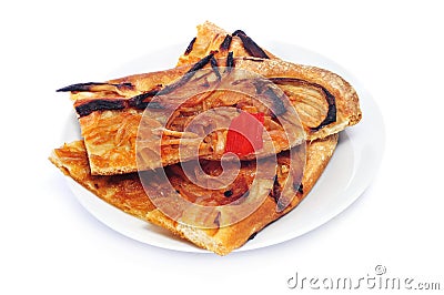 Coca de recapte, typical catalan dish Stock Photo