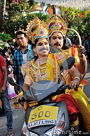 Cochin Carnival 2015 Editorial Stock Photo