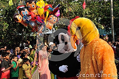 Cochin Carnival 2015 Editorial Stock Photo