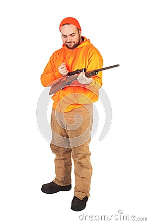 Cocking A Riffle Stock Photo