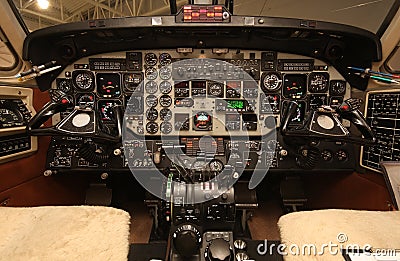 Cockpit B1900 Stock Photo