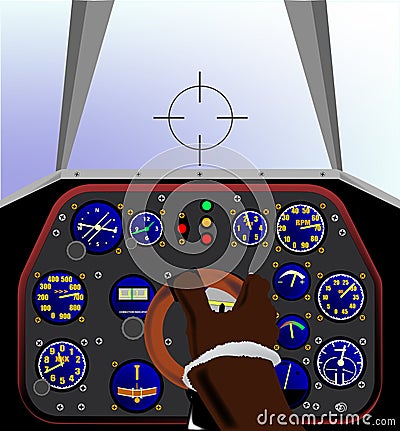 Cockpit Vector Illustration
