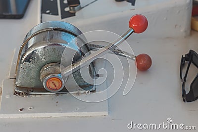Ship throttle stick Stock Photo